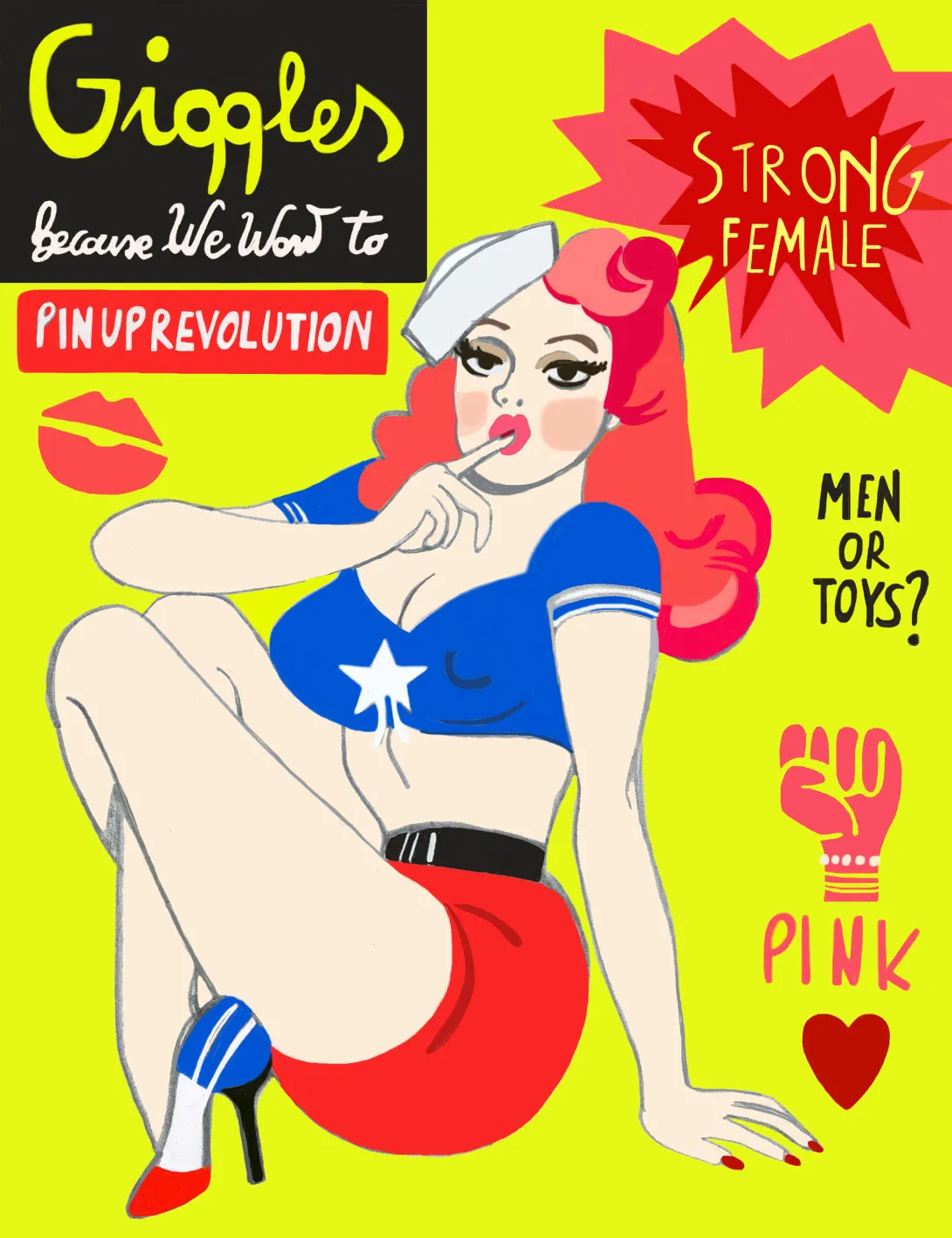 Giuglia Maglionico, Pin Up Revolution, phygital artwork